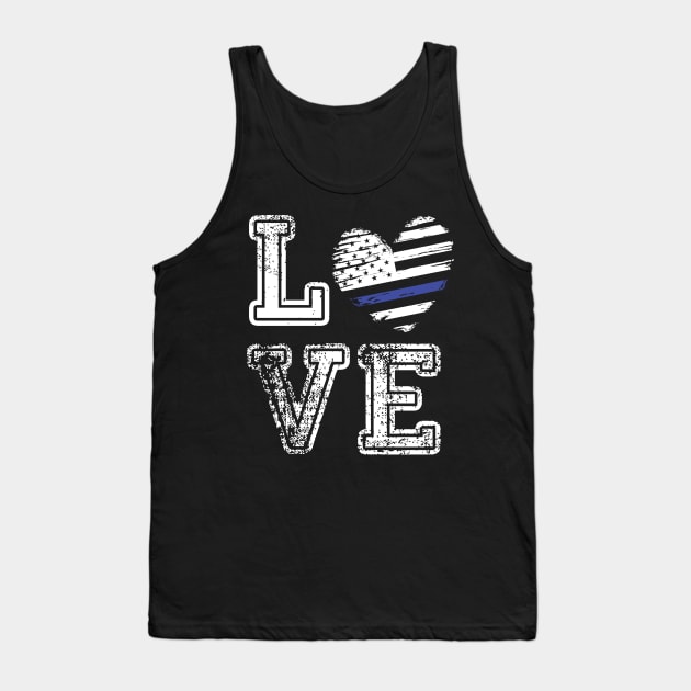 love the thin blue line Tank Top by Jandjprints